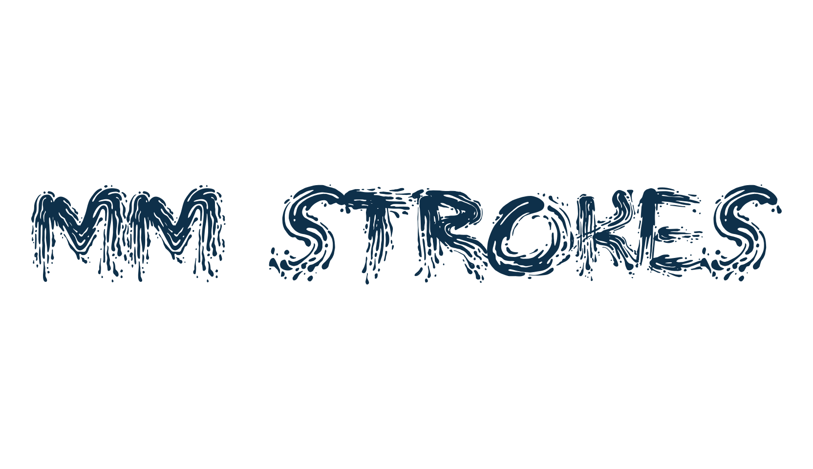 MM Strokes, script brush fancy decorative calligraphy font preview