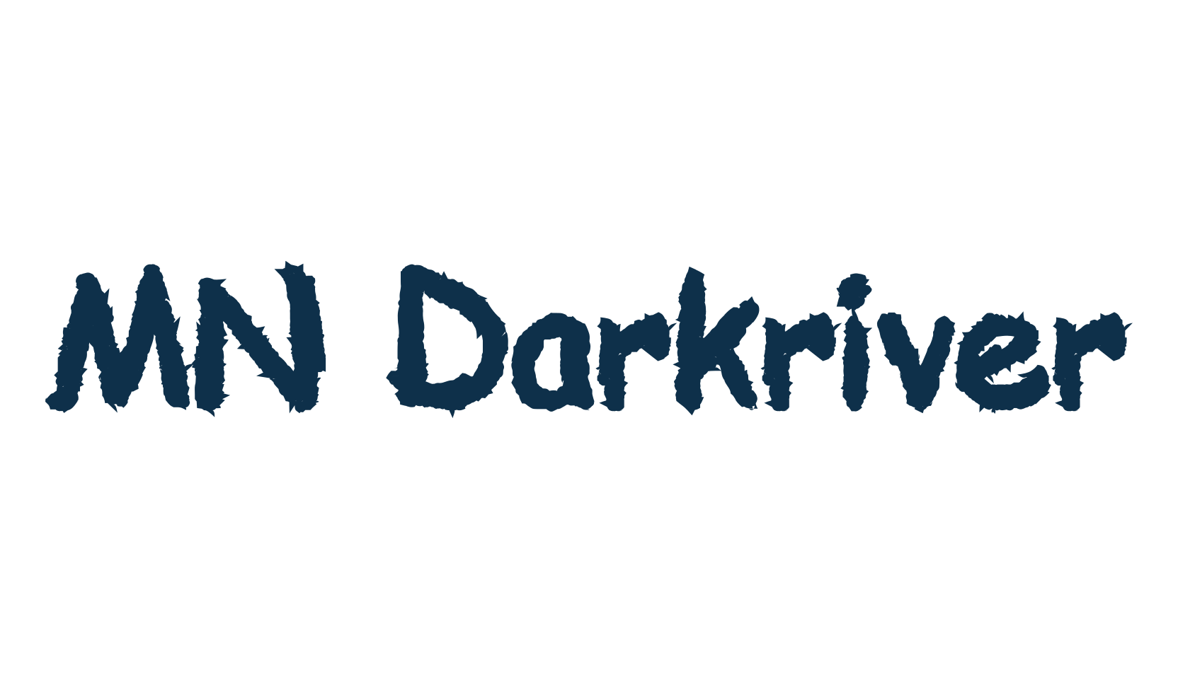 MN Darkriver, trash font preview