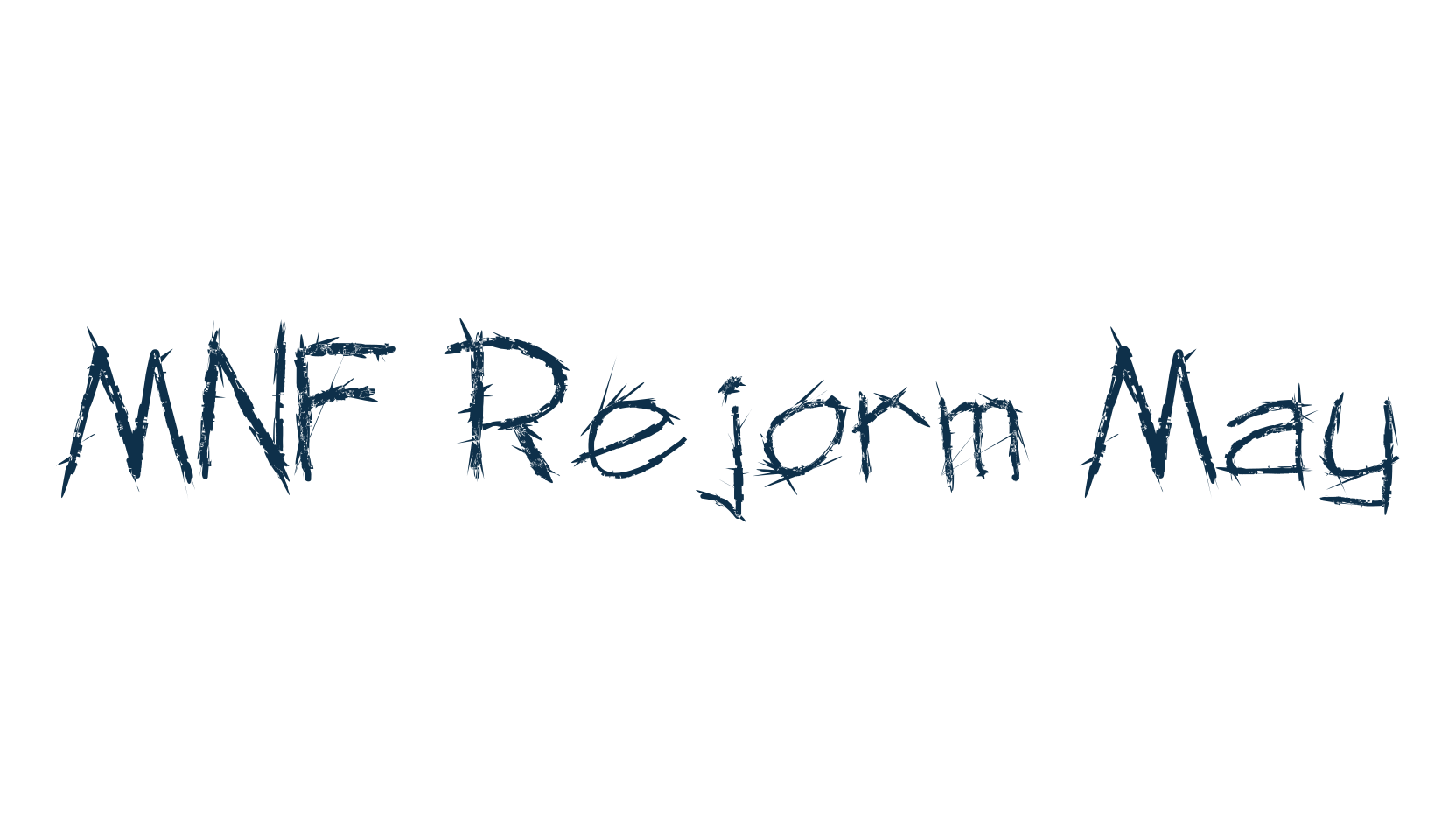 MNF Rejorm May, holiday halloween fancy decorative horror font preview