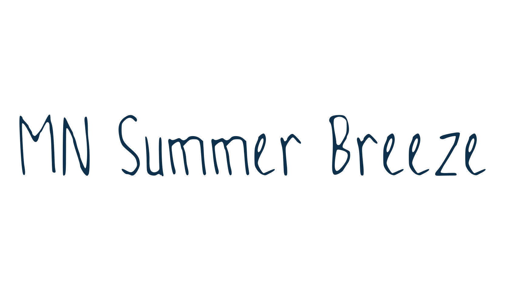 MN Summer Breeze, script handwritten fancy decorative calligraphy font preview
