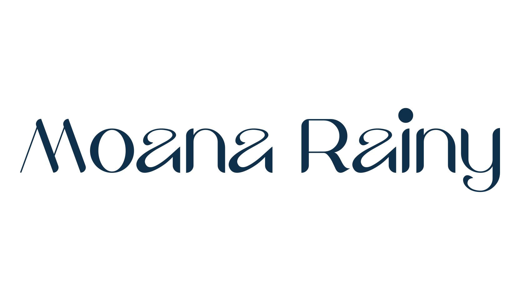Moana Rainy, various font preview