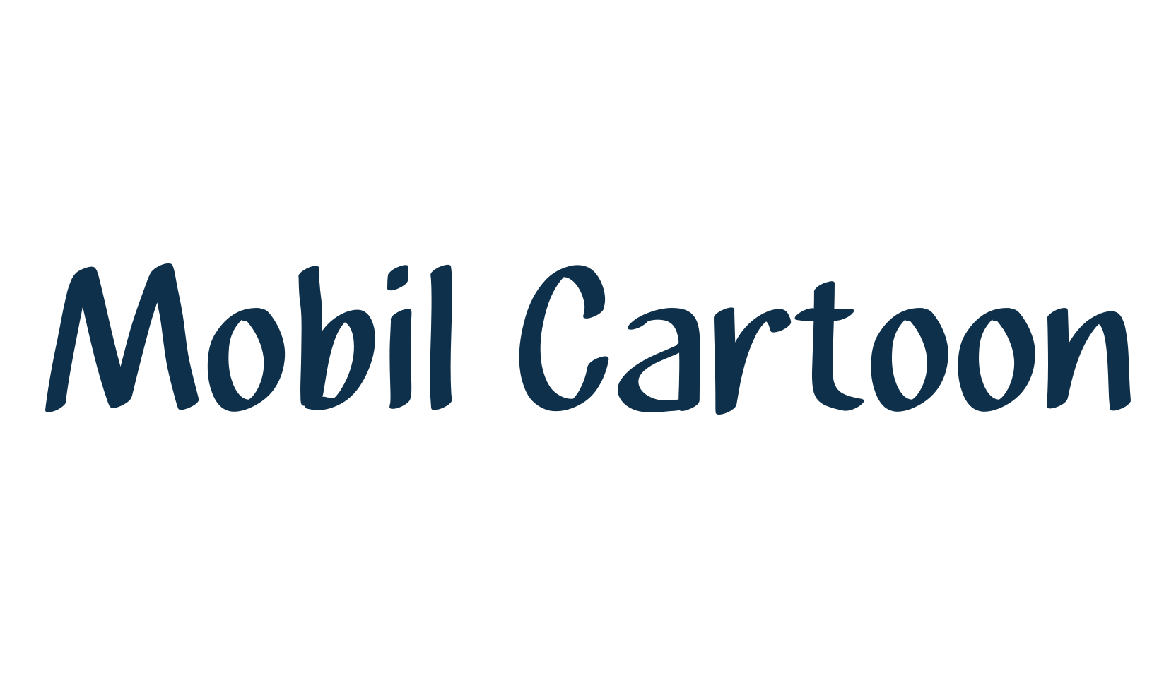 Mobil Cartoon, handwriting font preview