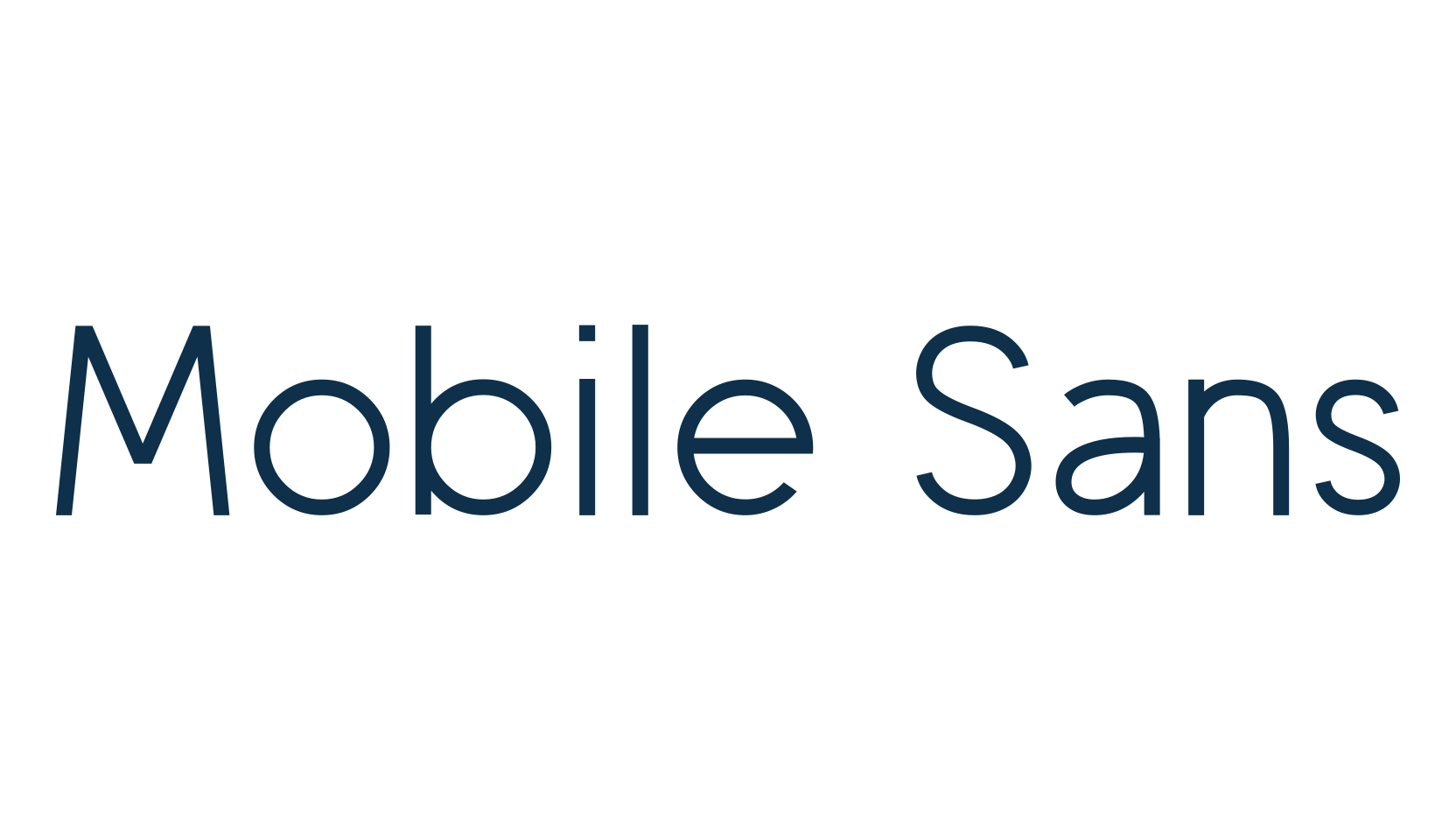Mobile Sans (mobile-sans2), sans serif font preview