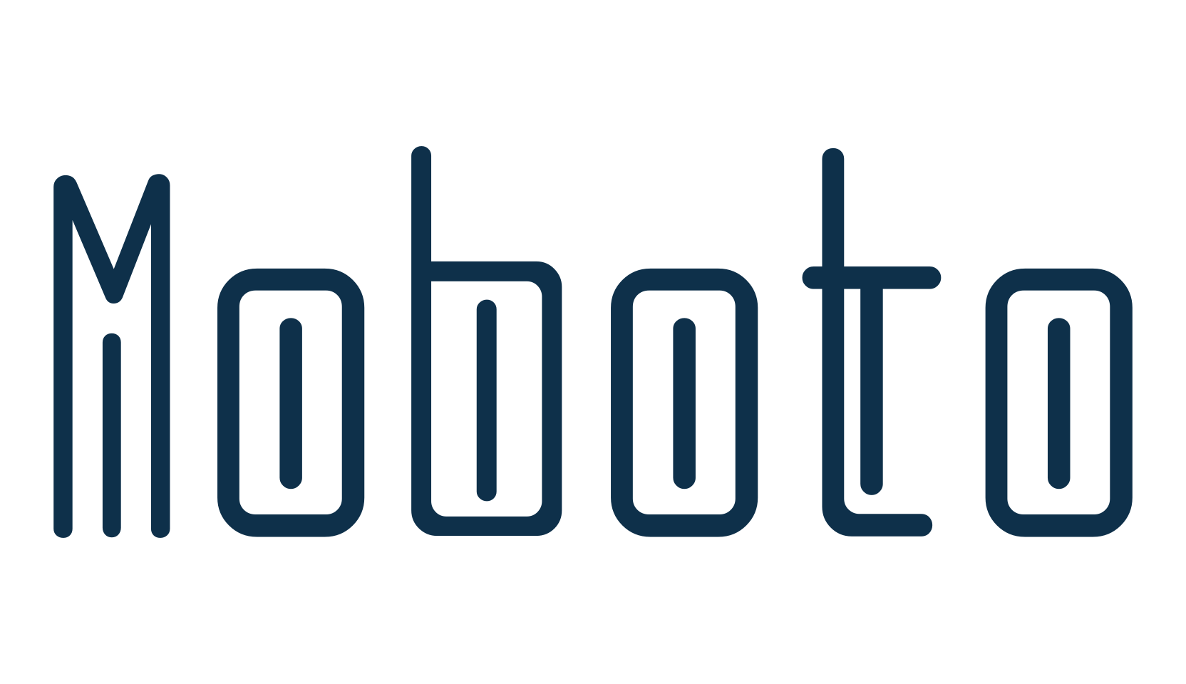 Moboto, fancy various techno sci-fi font preview