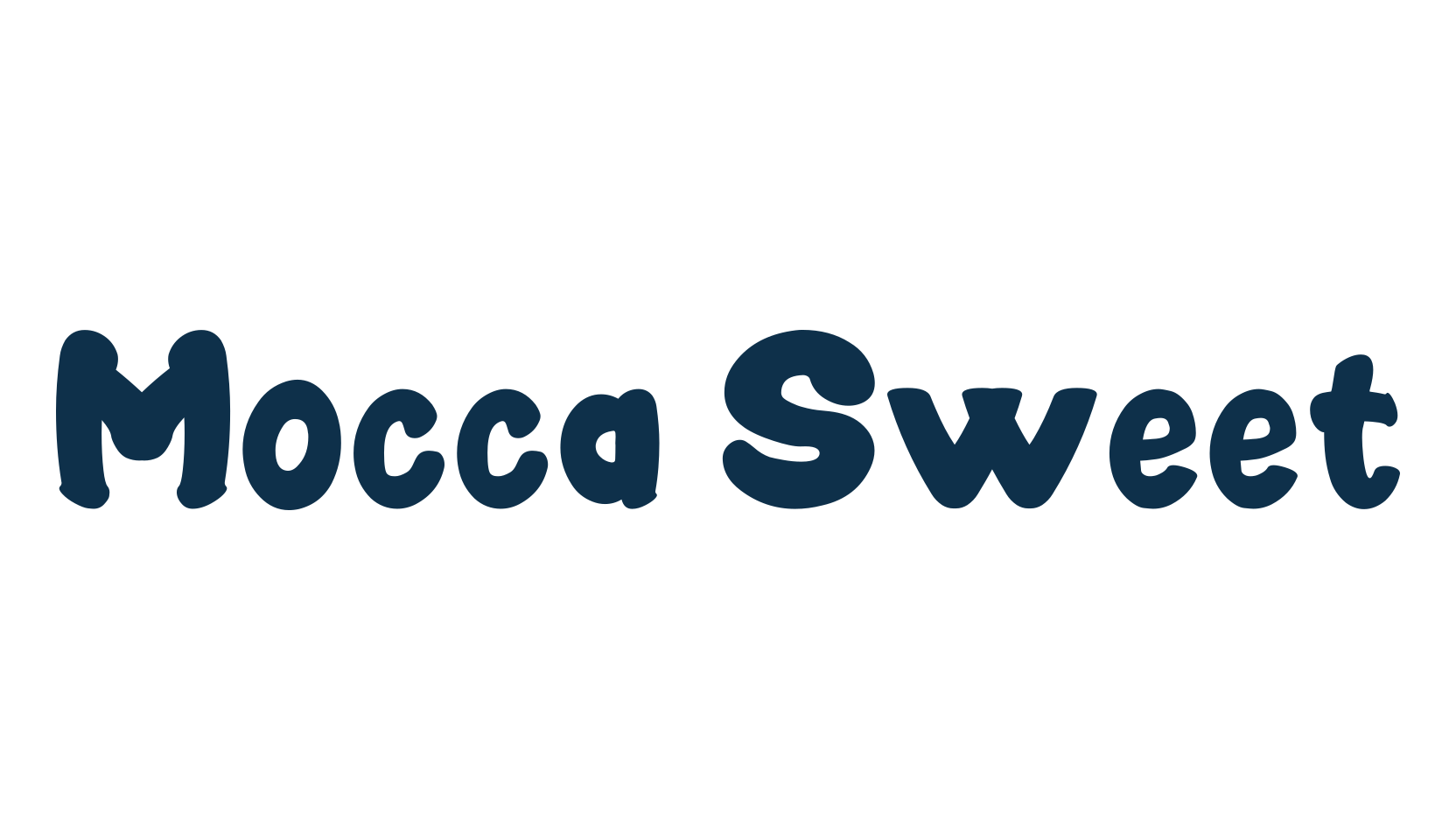 Mocca Sweet, cartoon font preview