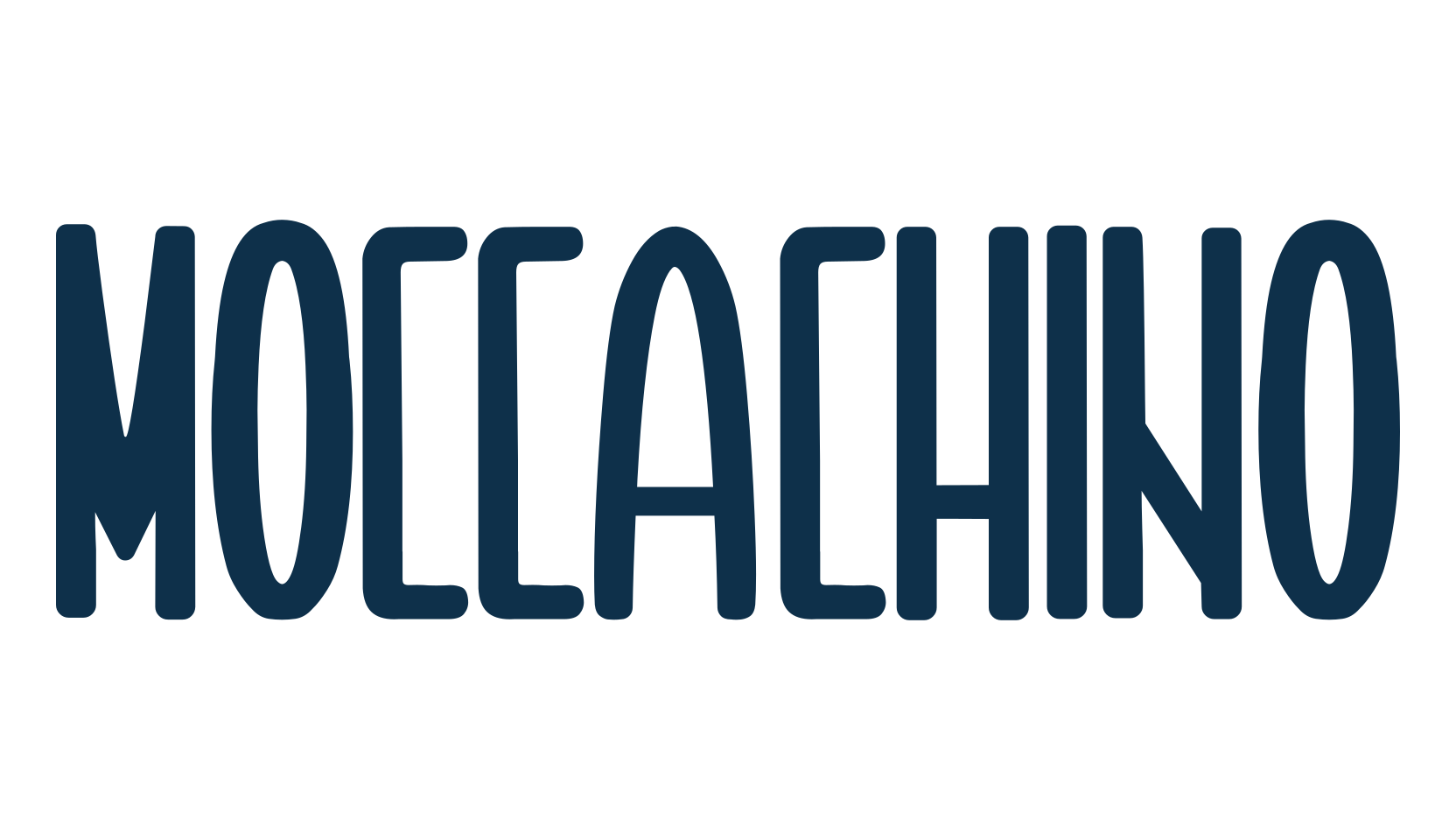 Moccachino, fancy various decorative font preview