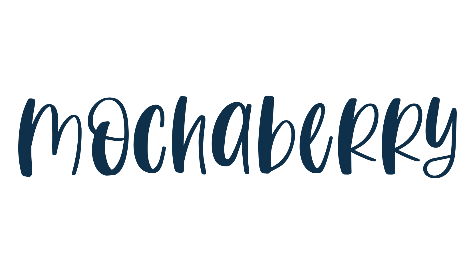 Mochaberry, fancy decorative font preview