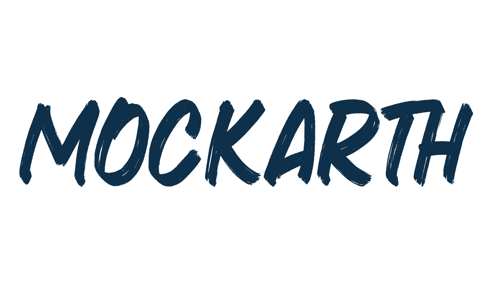 Mockarth, brush font preview