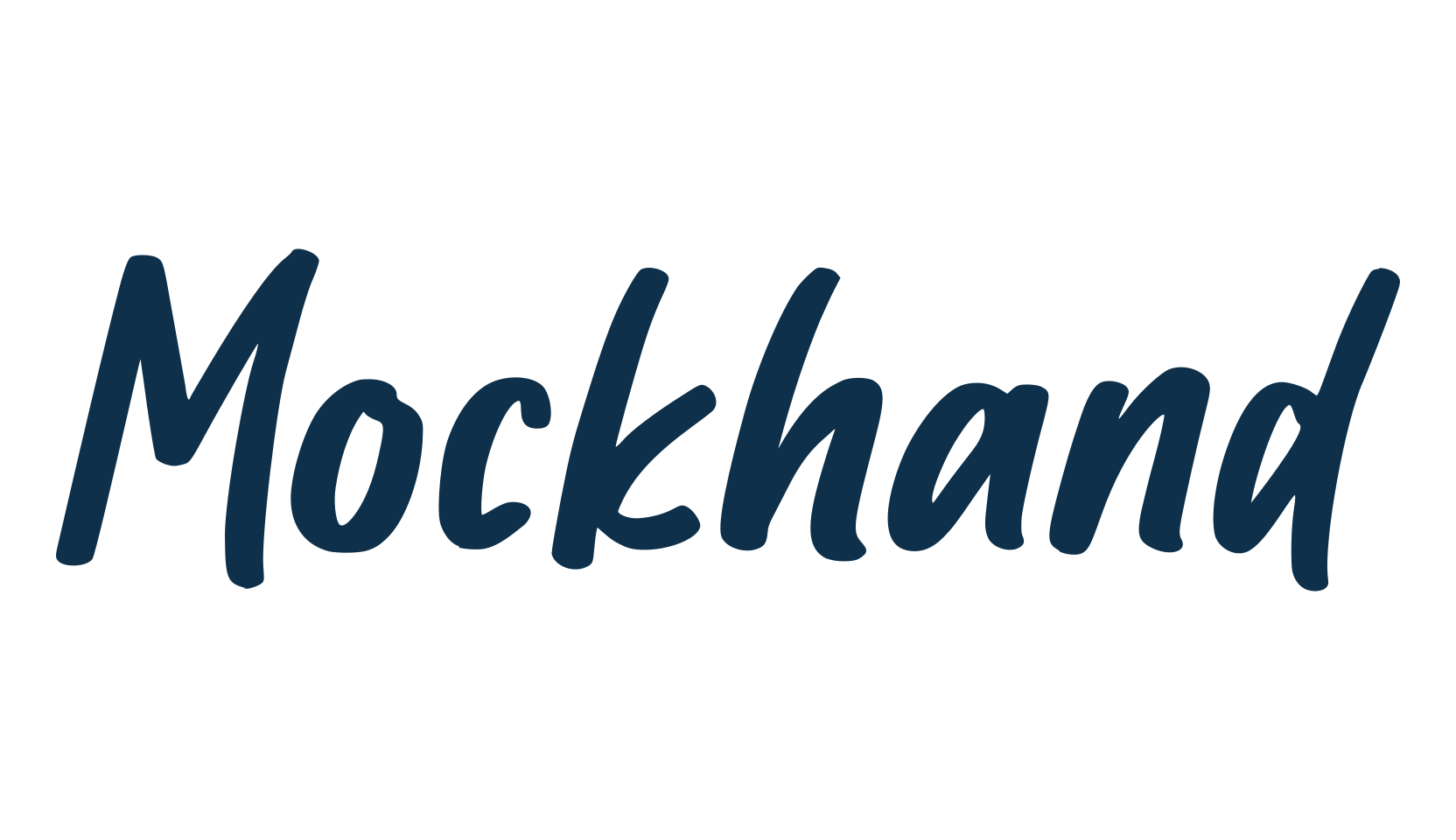 Mockhand, handwriting font preview