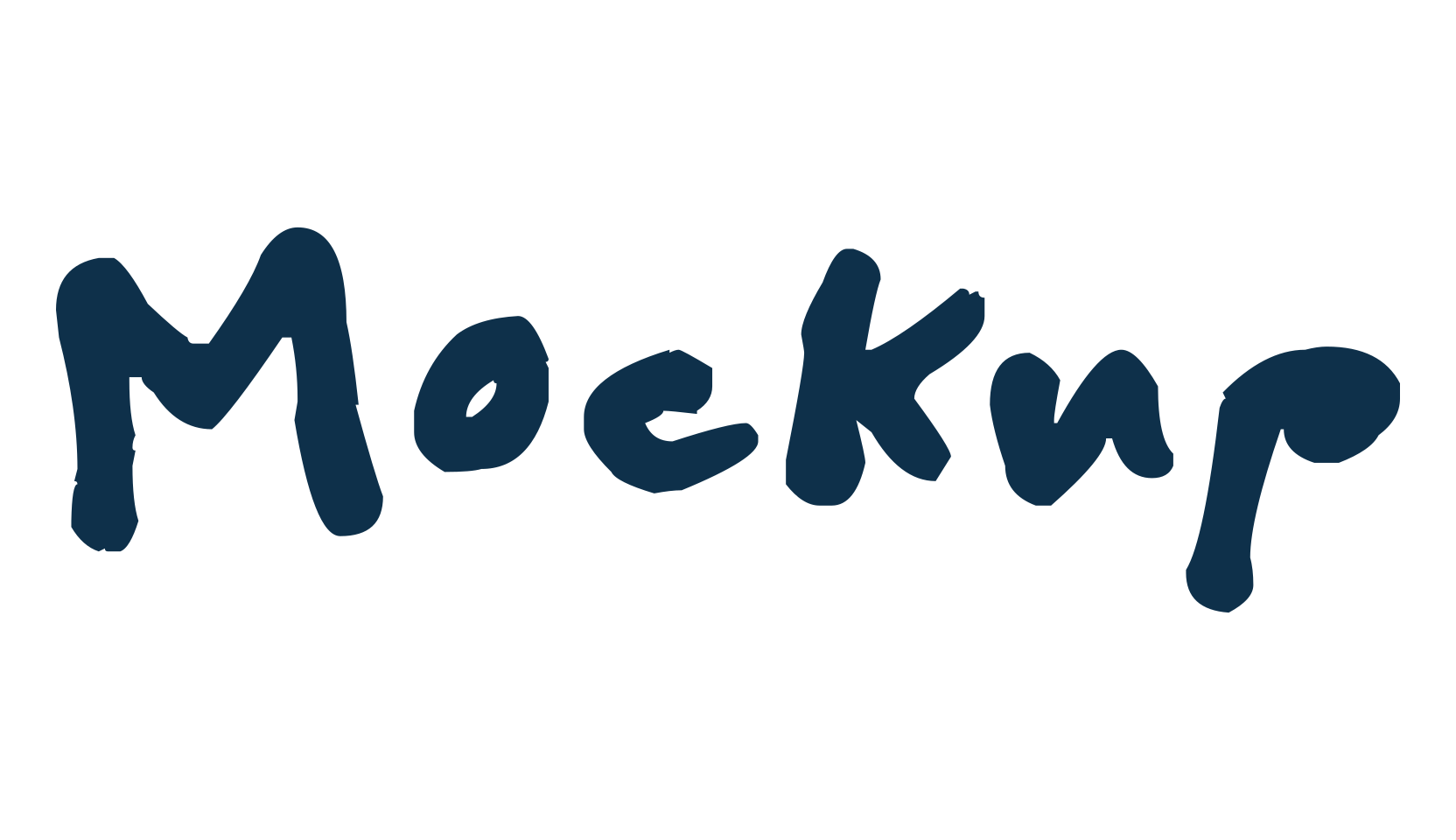 Mockup, handwriting font preview