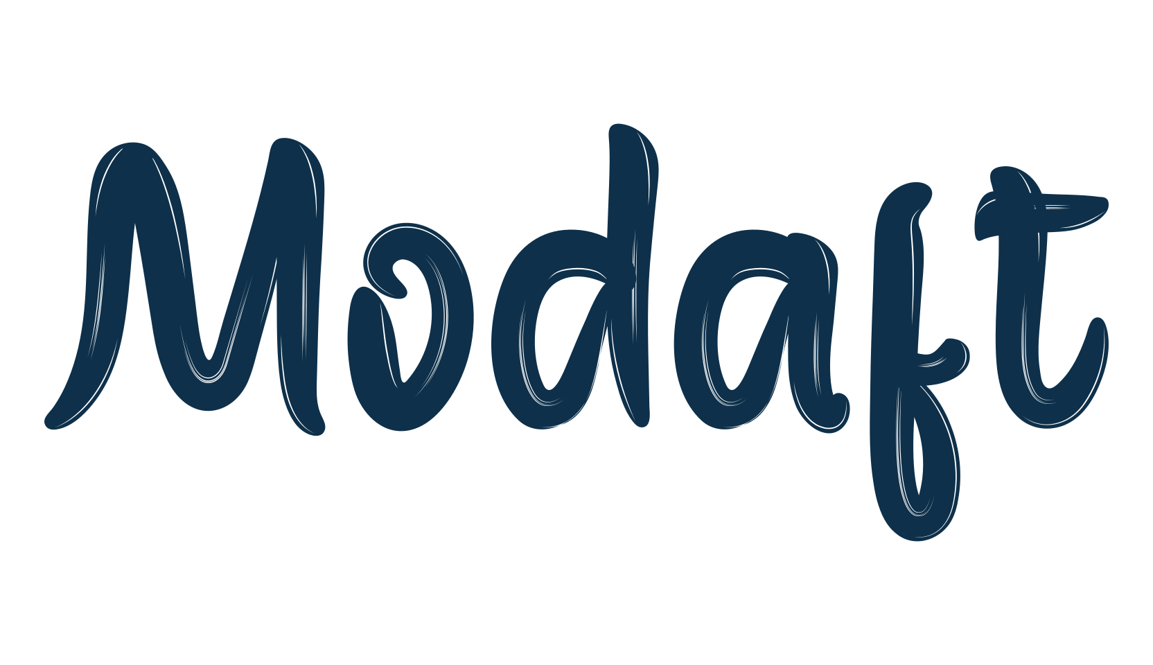 Modaft, script brush fancy decorative calligraphy font preview