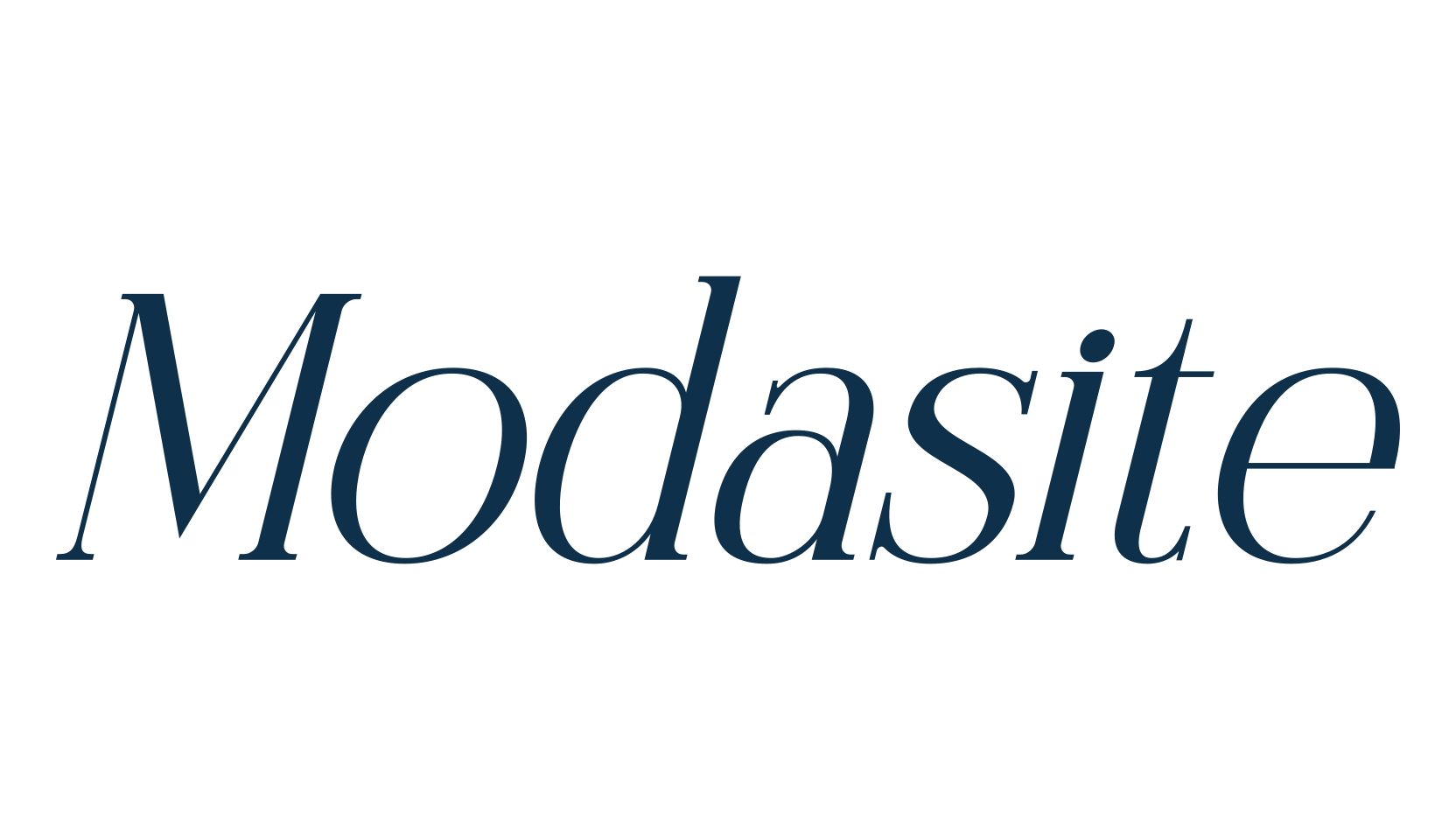 Modasite, serif font preview