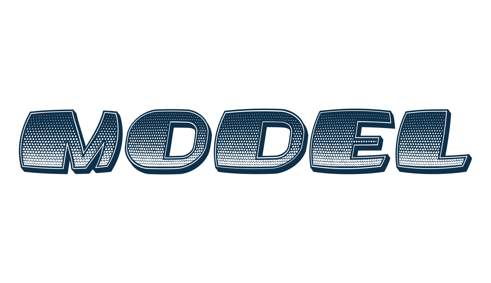 Model, various font preview