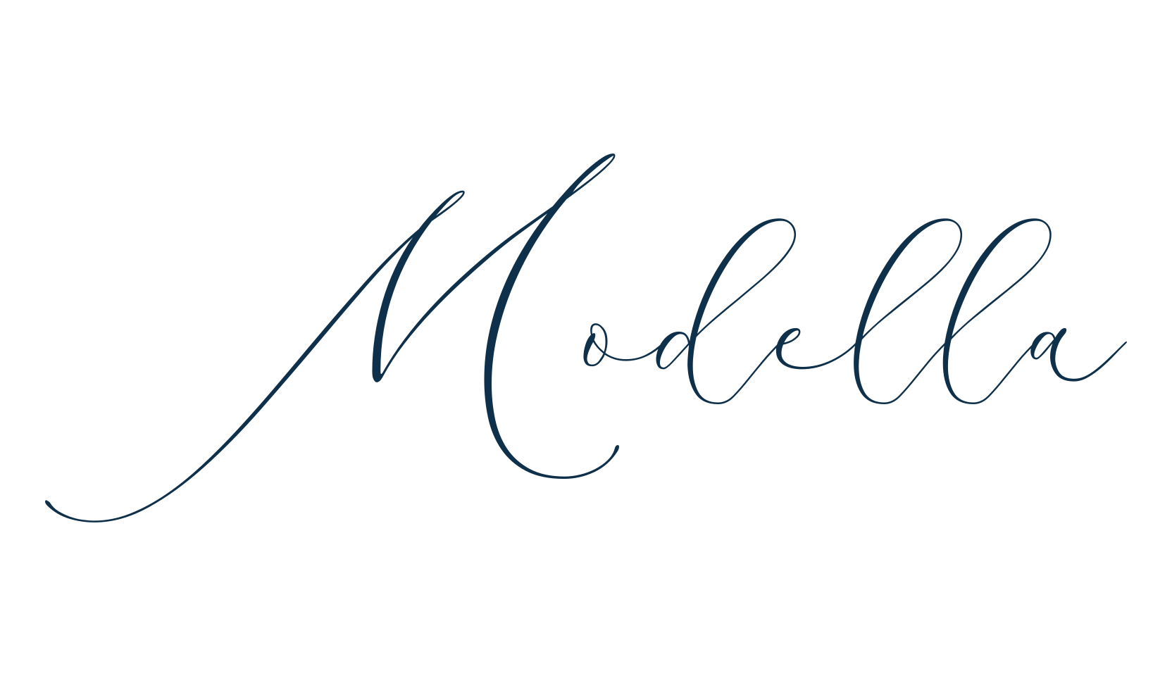 Modella, script calligraphy fancy decorative font preview