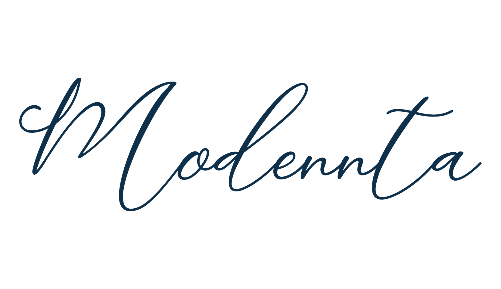 Modennta, script calligraphy fancy decorative font preview