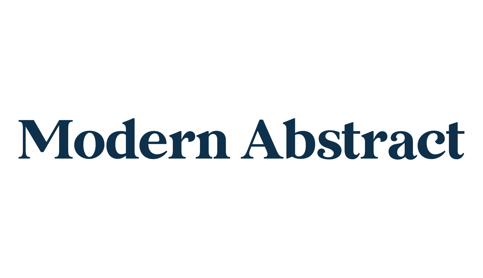 Modern Abstract, basic serif font preview