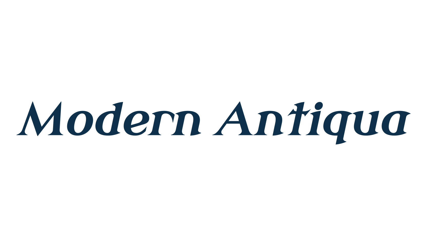 Modern Antiqua, retro font preview