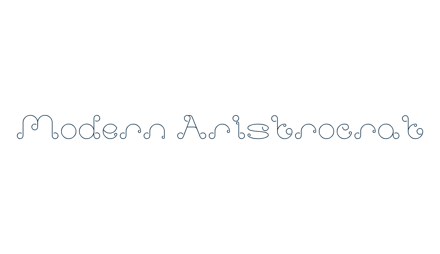 Modern Aristrocrat, fancy various decorative font preview