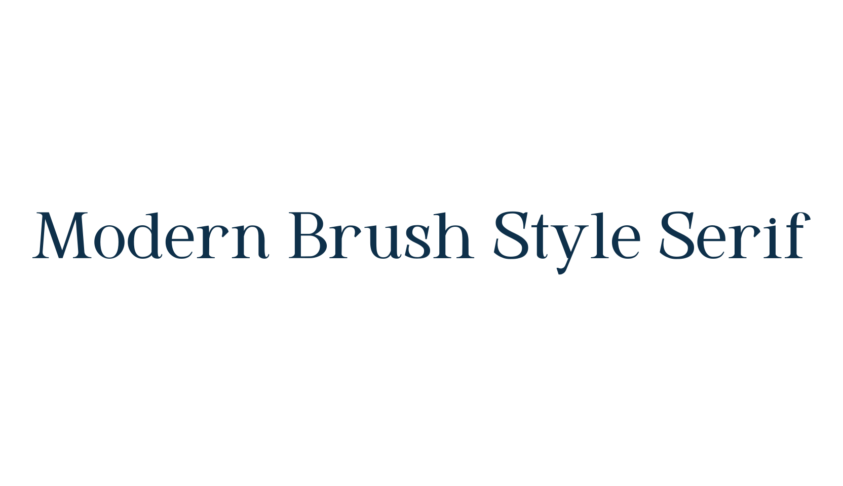 Modern Brush Style Serif, serif font preview