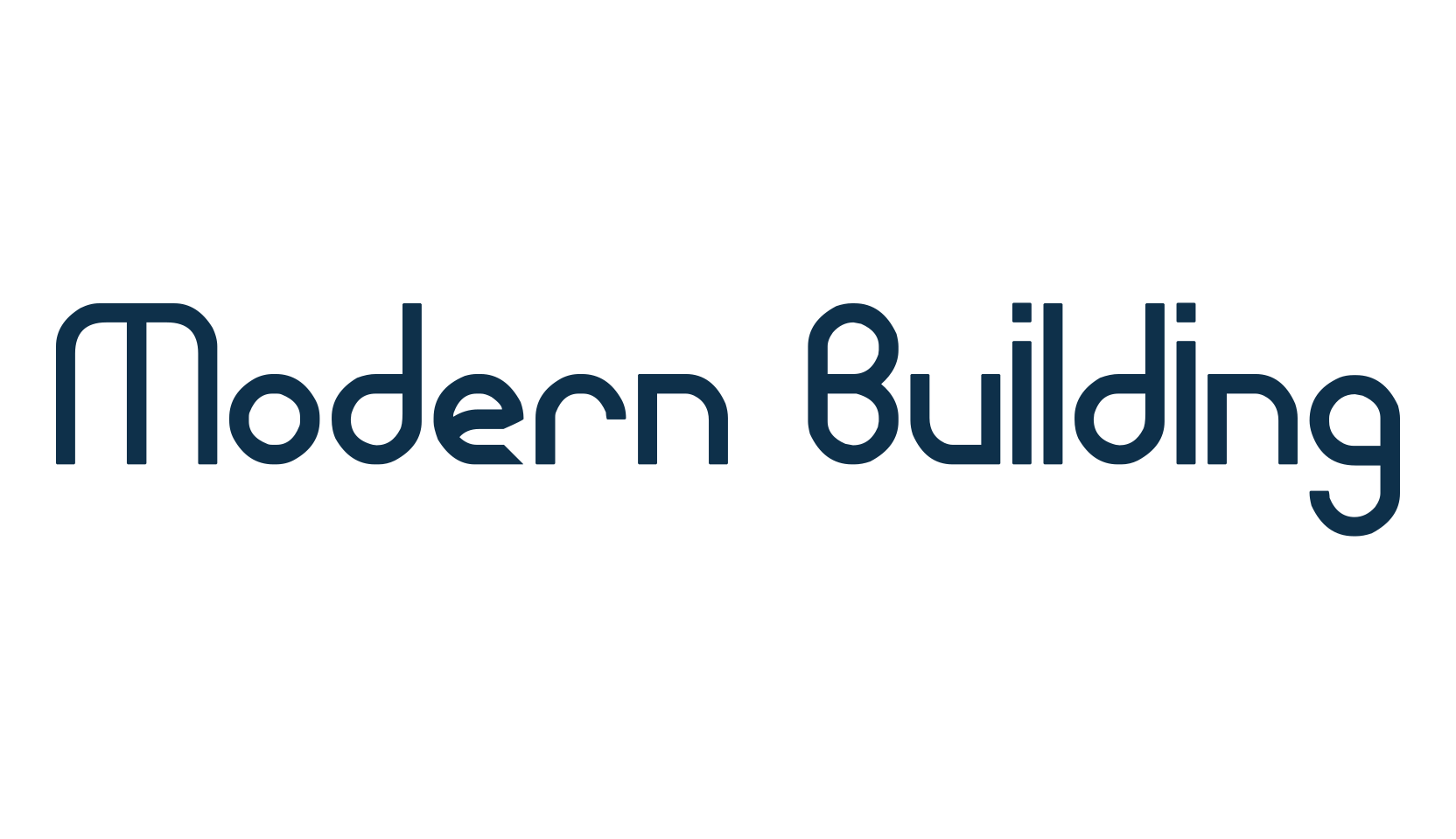 Modern Building, fancy various decorative font preview