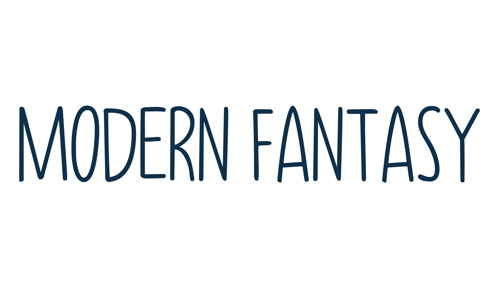 Modern Fantasy, handwriting font preview