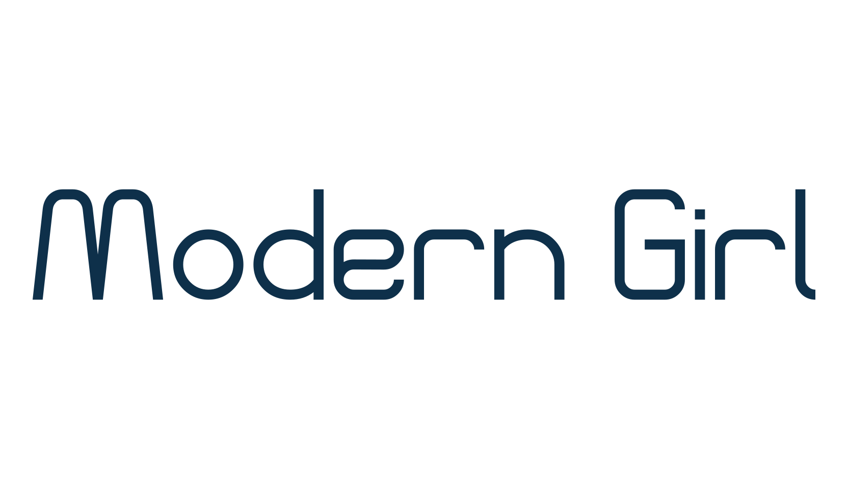 Modern Girl, fancy various techno sci-fi font preview