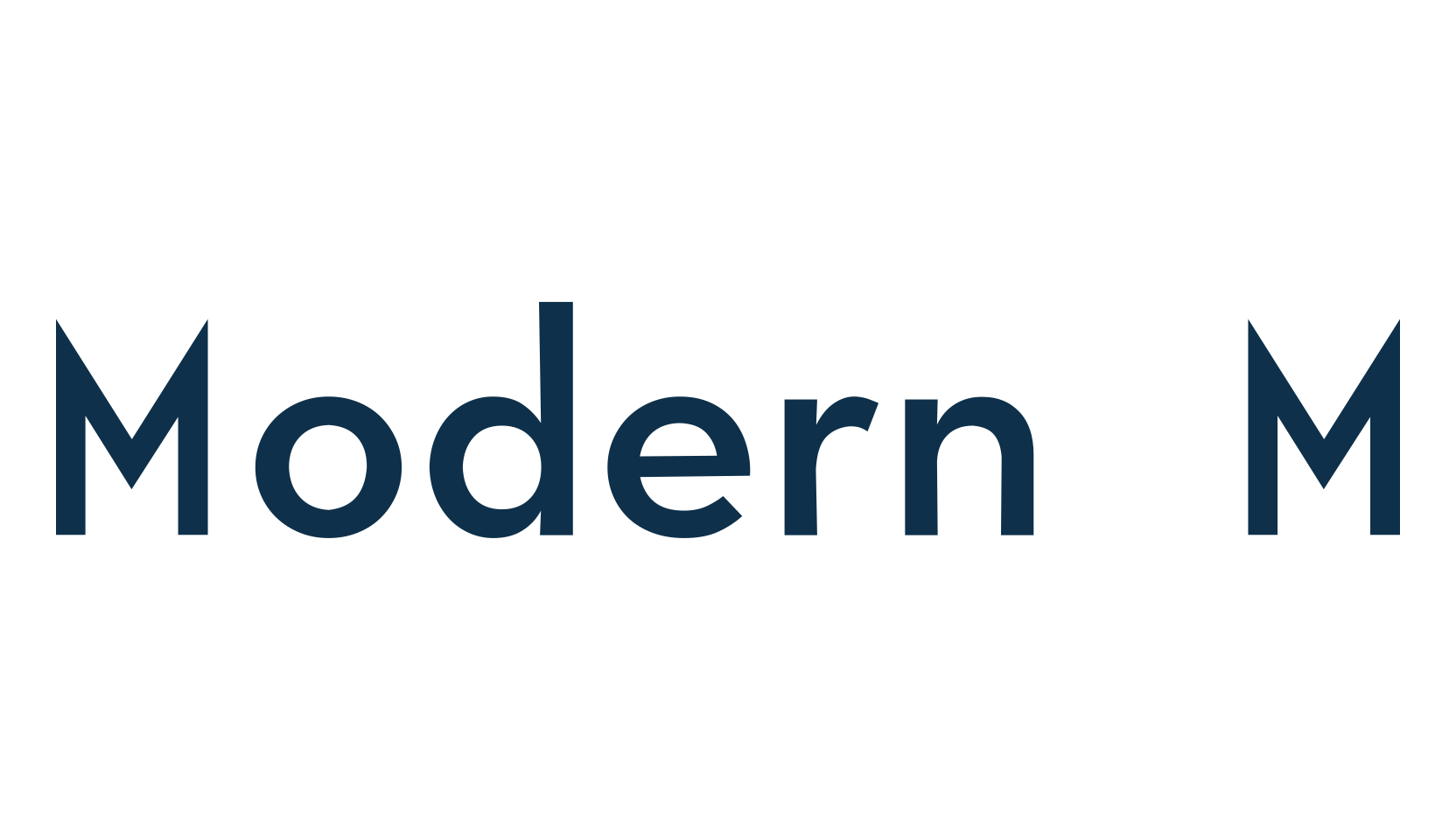 Modern M, basic sans serif font preview