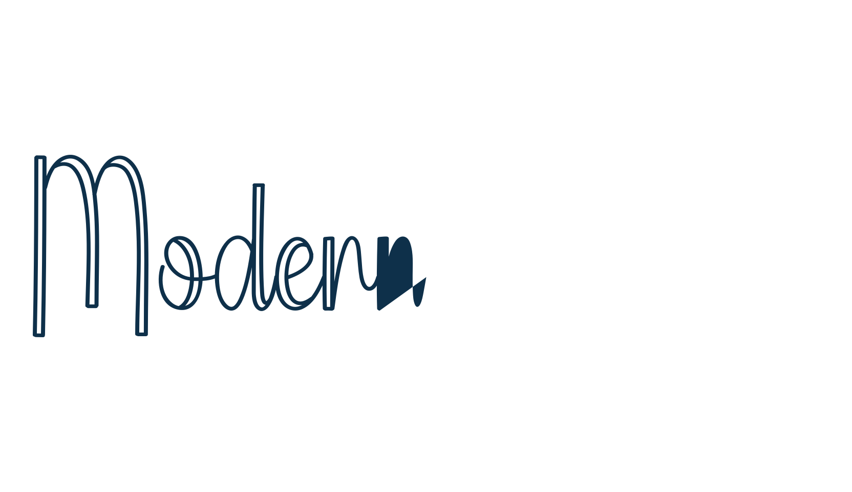 Modern Planner, fancy decorative font preview