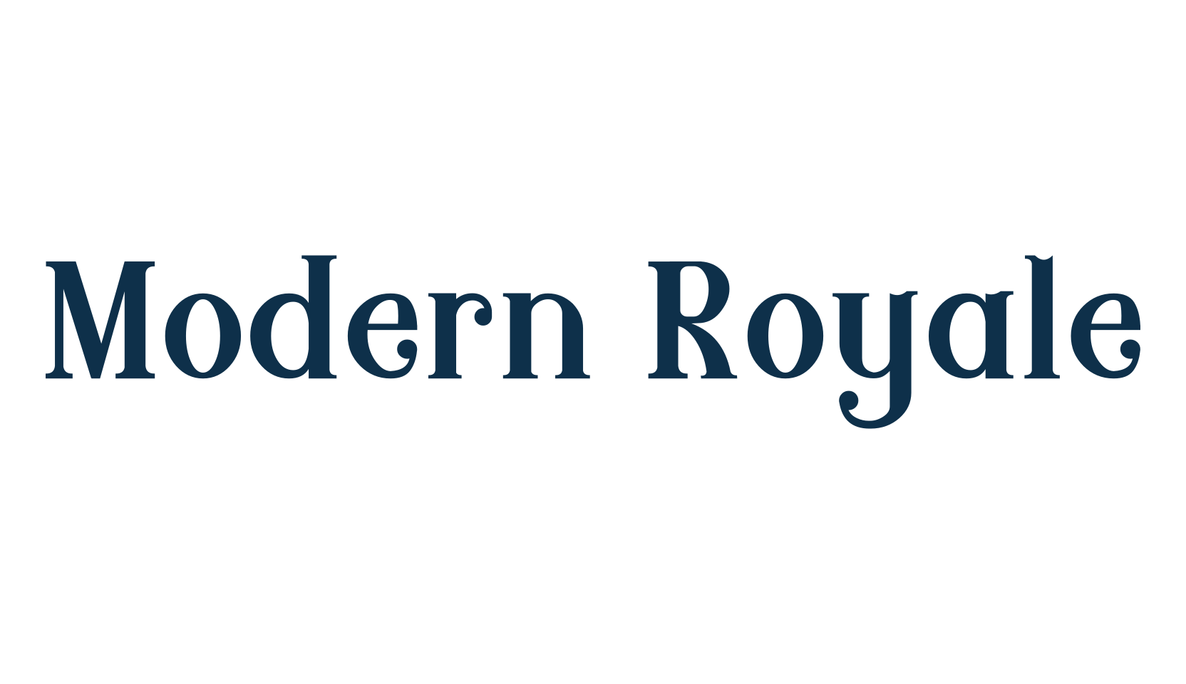 Modern Royale, basic serif font preview