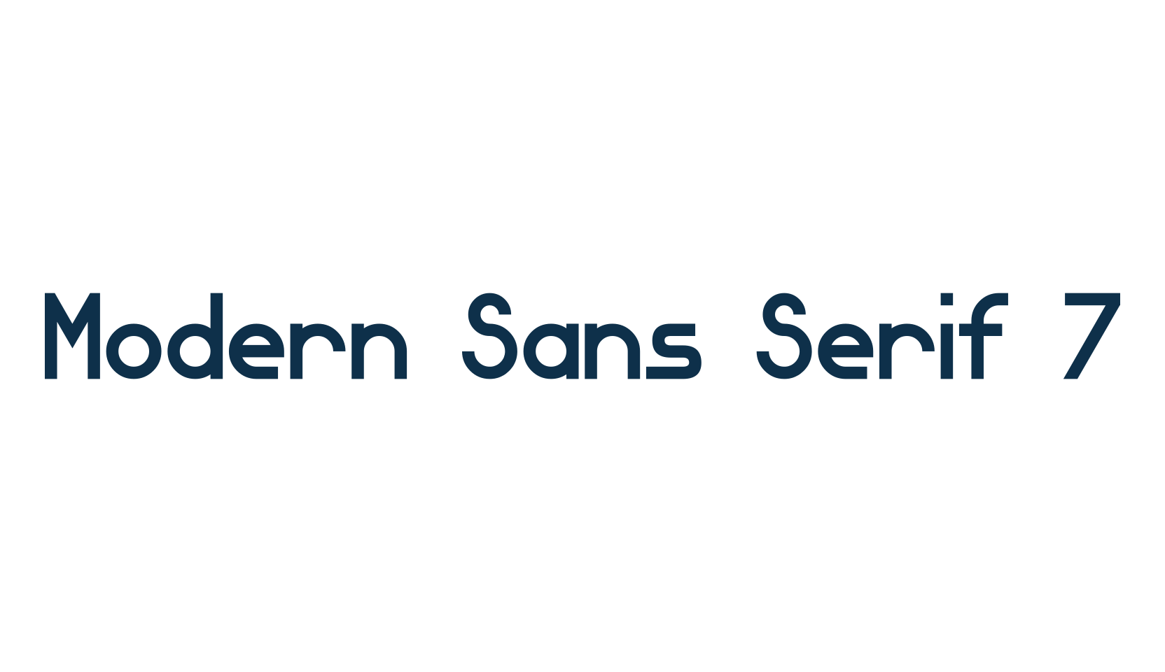 Modern Sans Serif 7, sans serif font preview