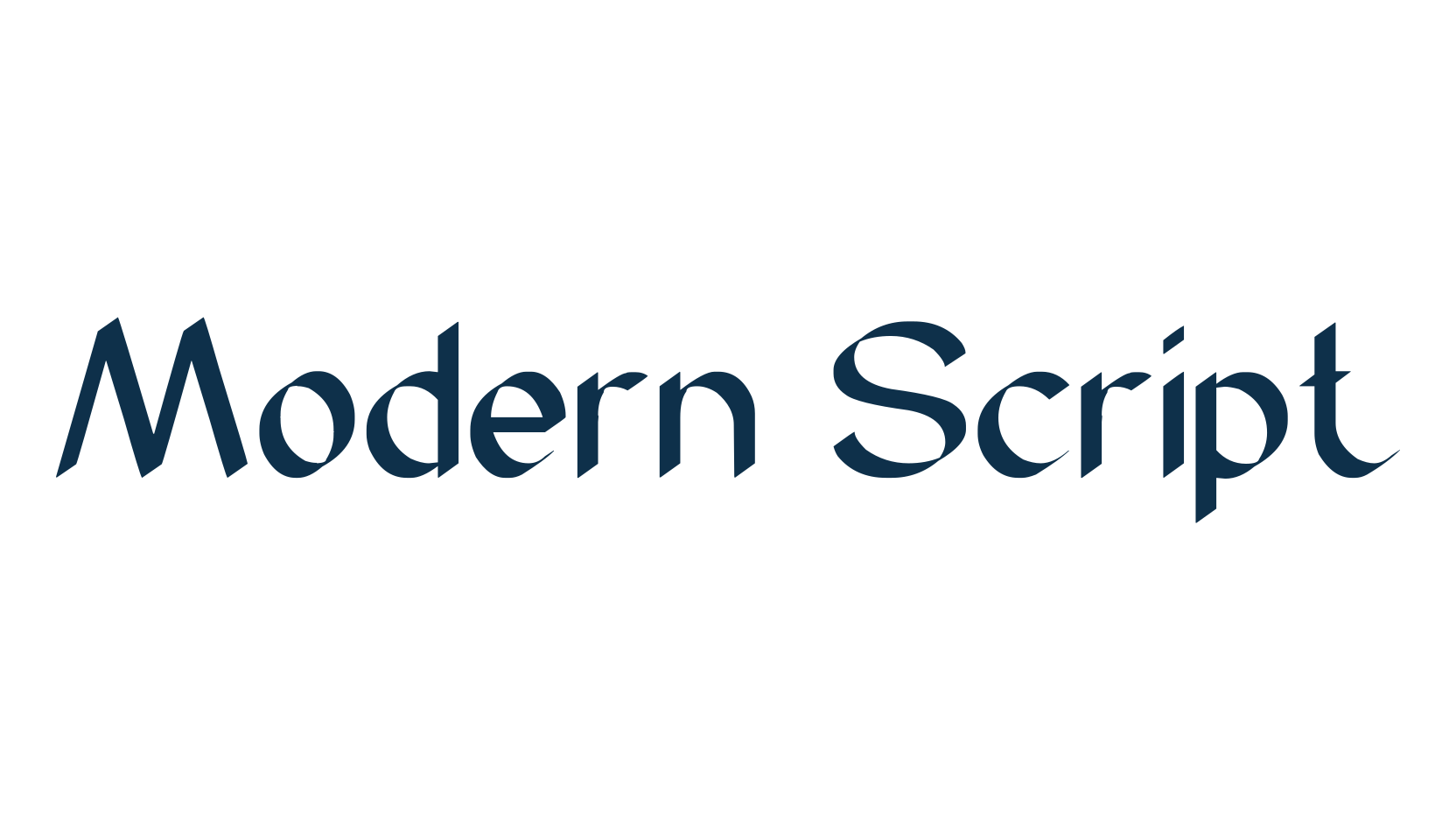 Modern Script, various font preview