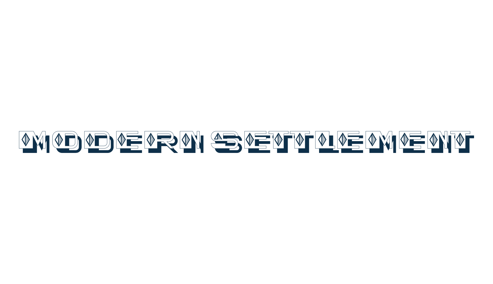 Modern Settlement, retro font preview