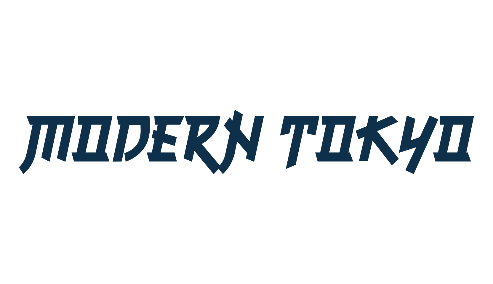 Modern Tokyo, foreign look chinese, jpn font preview