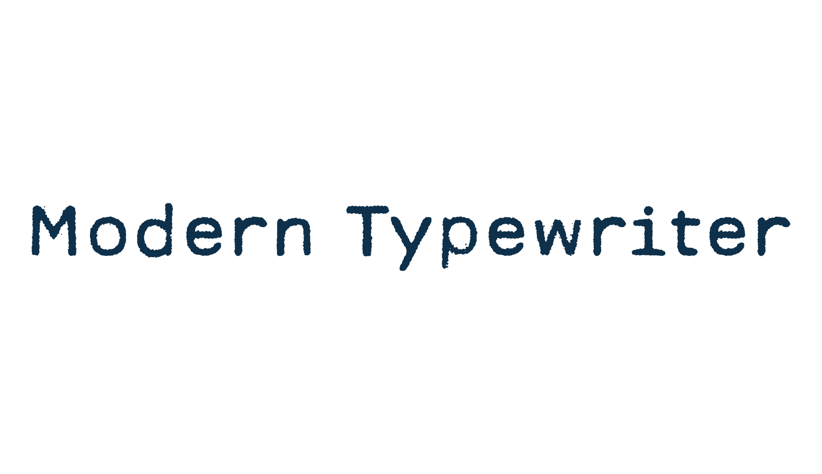 Modern Typewriter, fancy typewriter decorative font preview