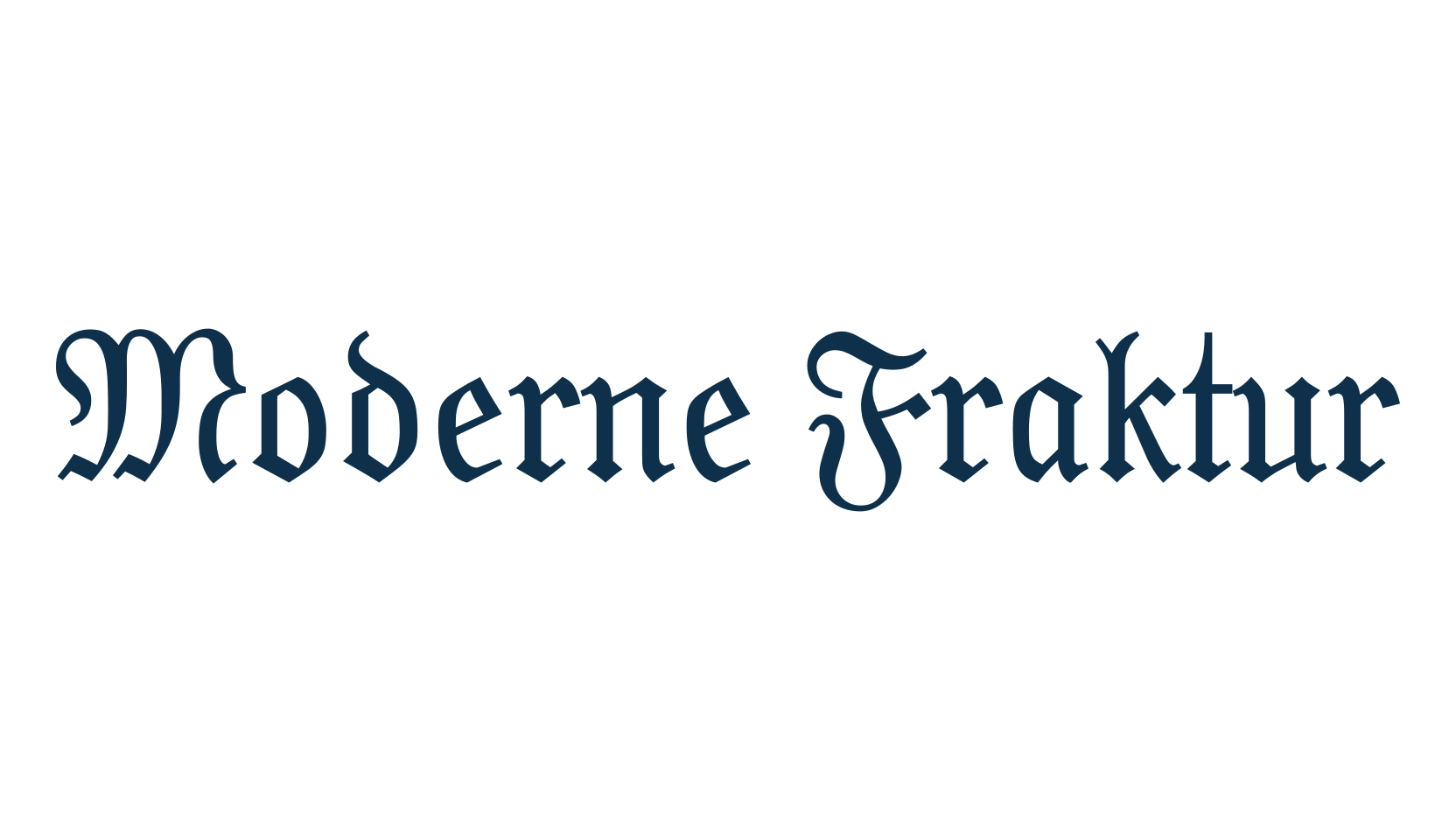 Moderne Fraktur, gothic medieval font preview