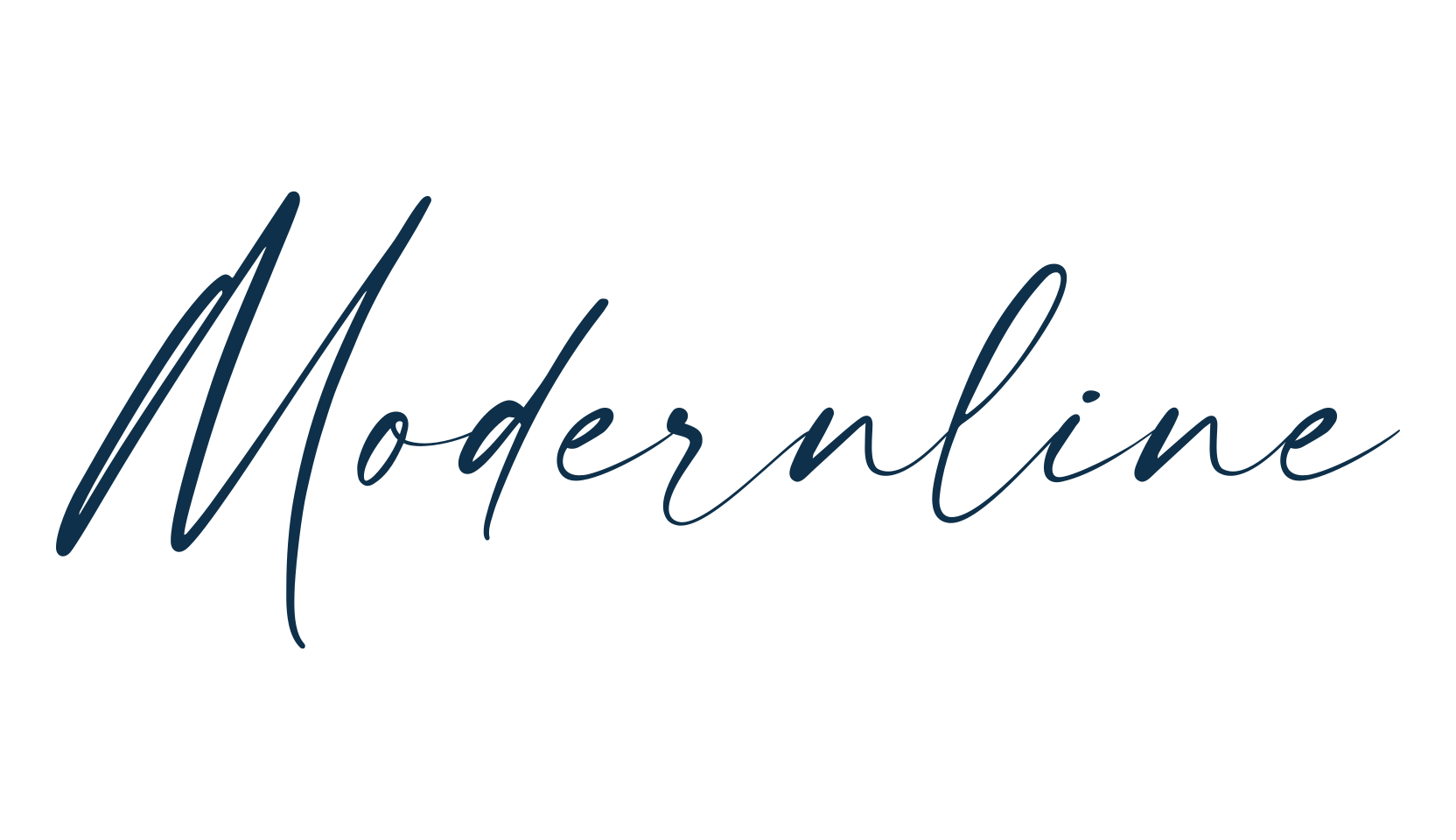 Modernline, script handwritten fancy decorative calligraphy font preview