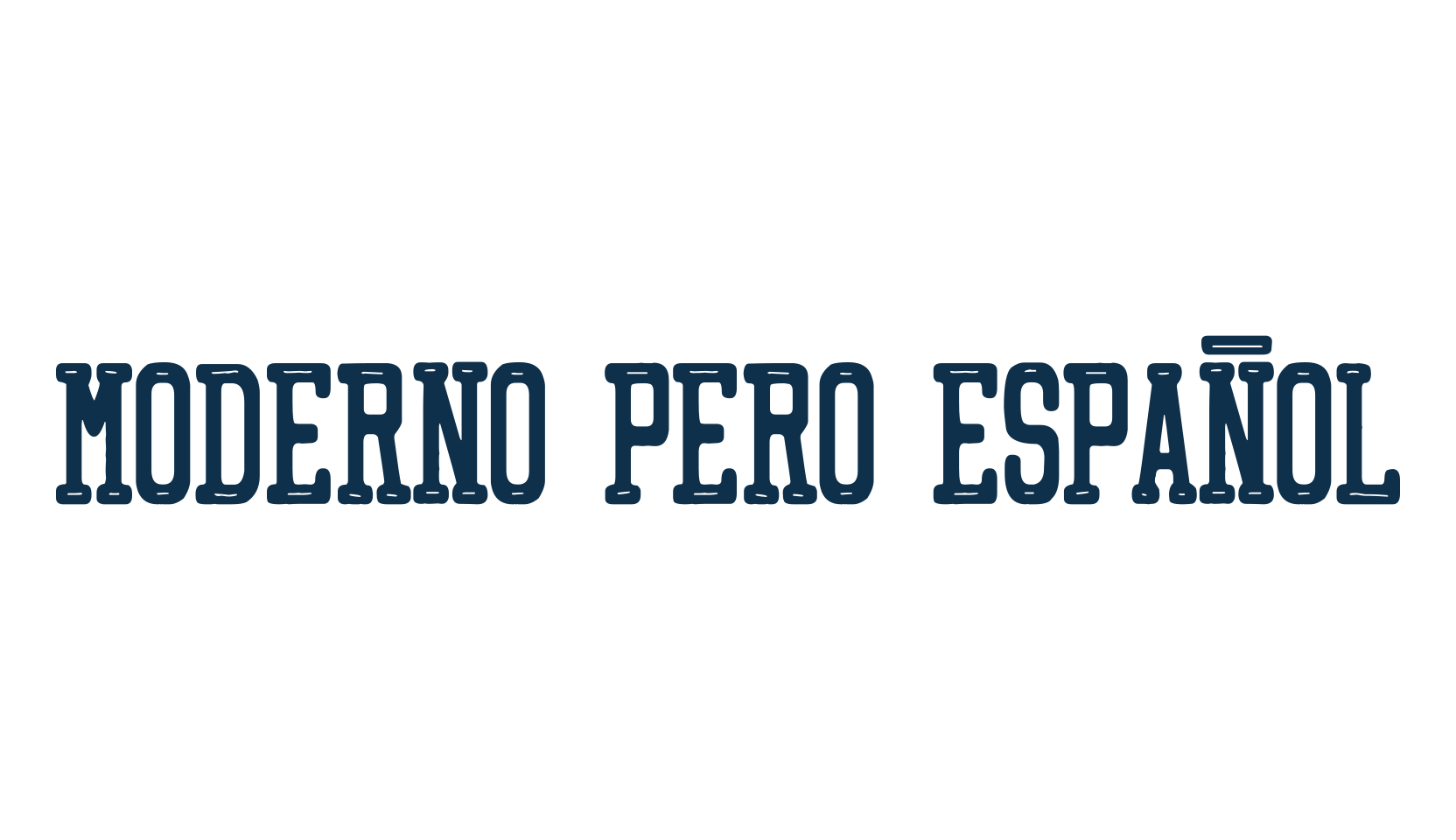 Moderno pero Español, fancy various decorative font preview