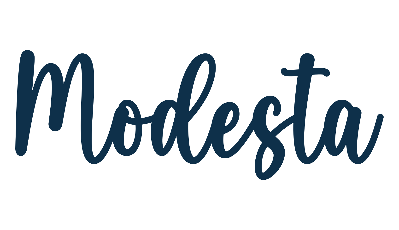 Modesta, script handwritten fancy decorative calligraphy font preview