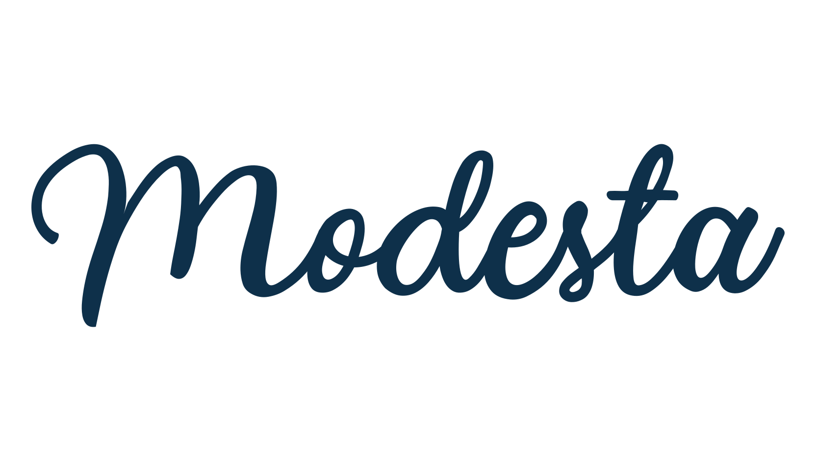 Modesta (modesta), brush font preview