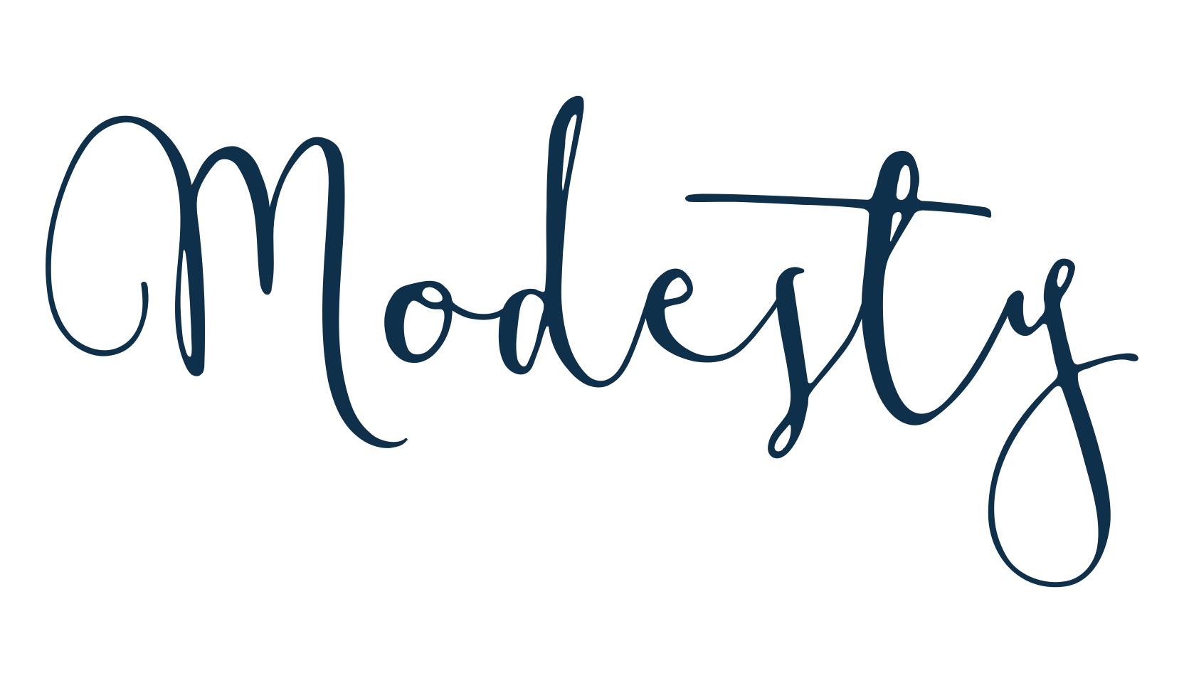Modesty (modesty), fancy various decorative script calligraphy font preview