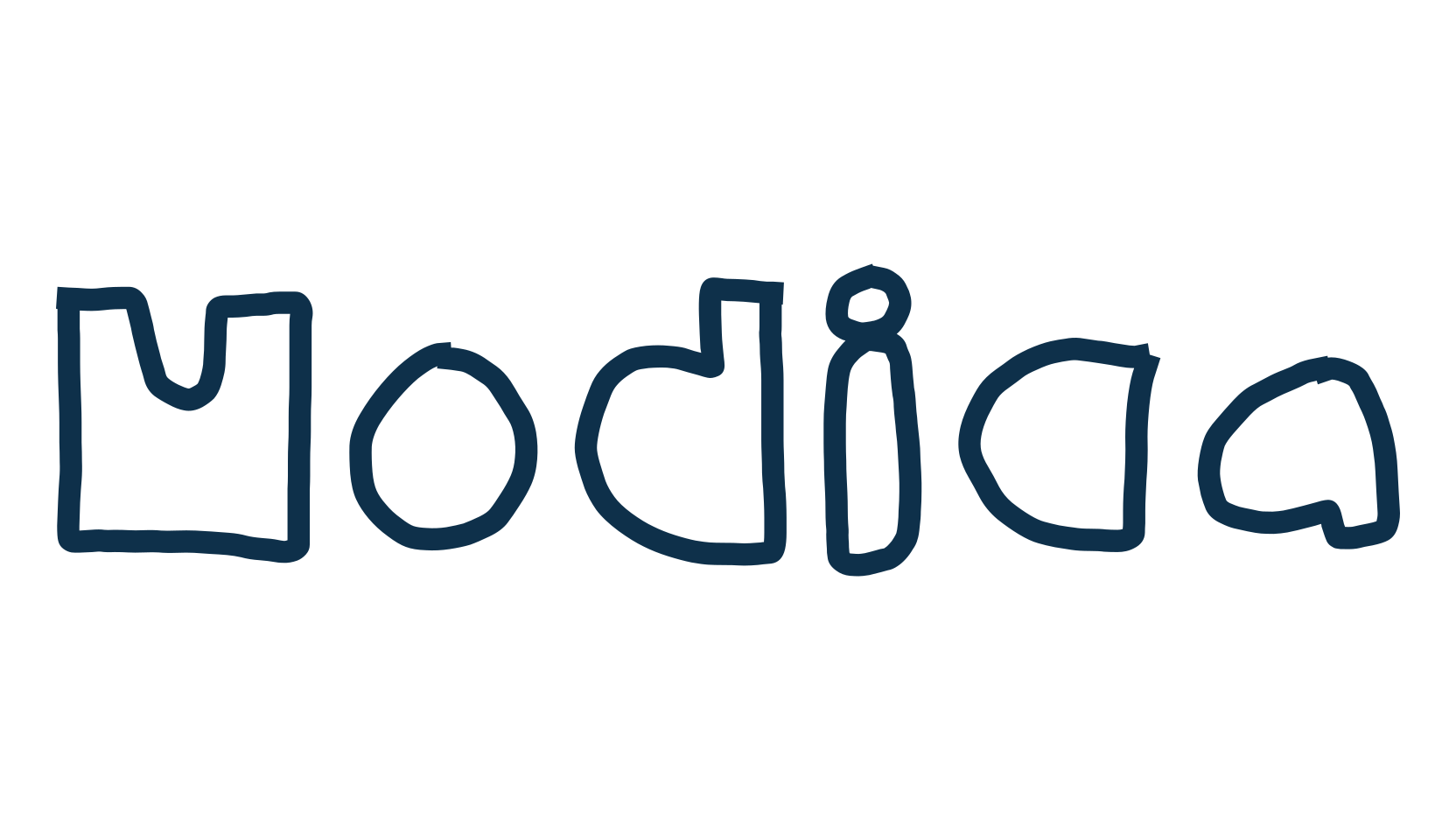 Modica, fancy cartoon decorative font preview