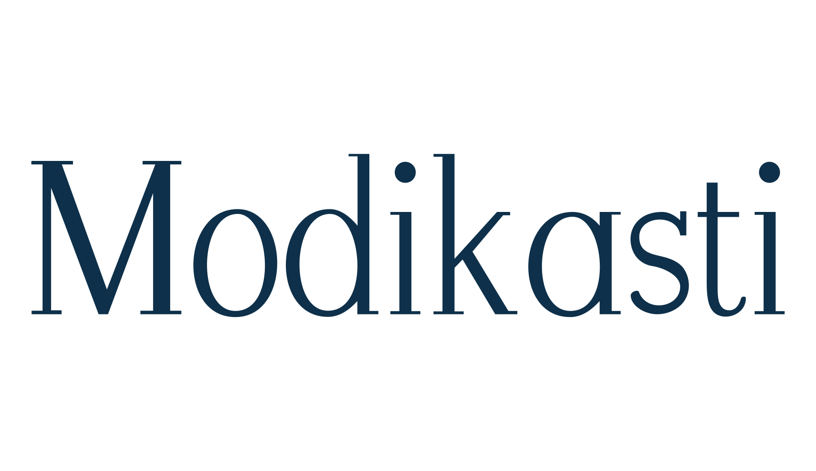 Modikasti, serif font preview