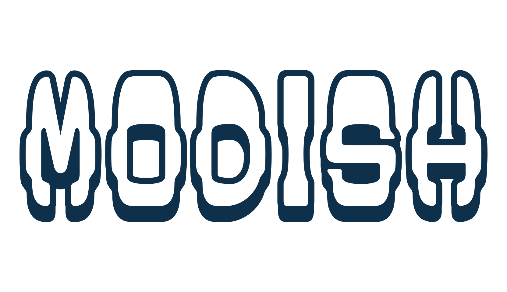 Modish, fancy groovy decorative font preview