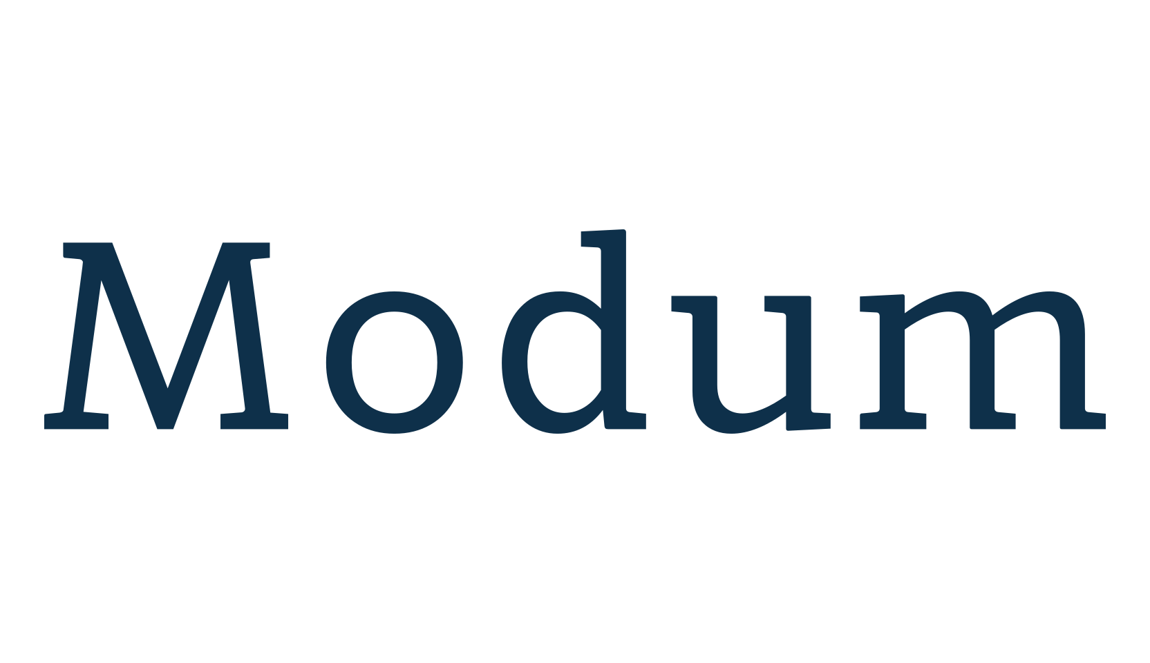 Modum, basic serif font preview