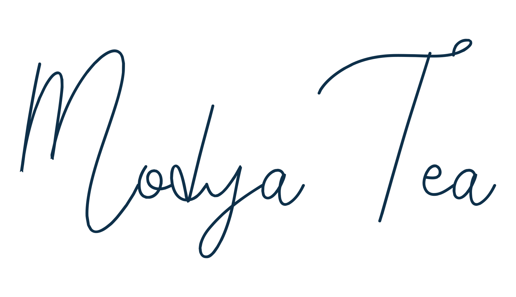Modya Tea, script handwritten fancy decorative calligraphy font preview