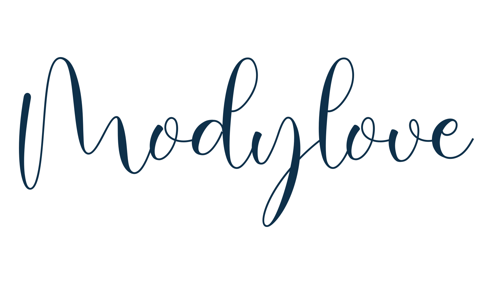 Modylove, script calligraphy fancy decorative font preview