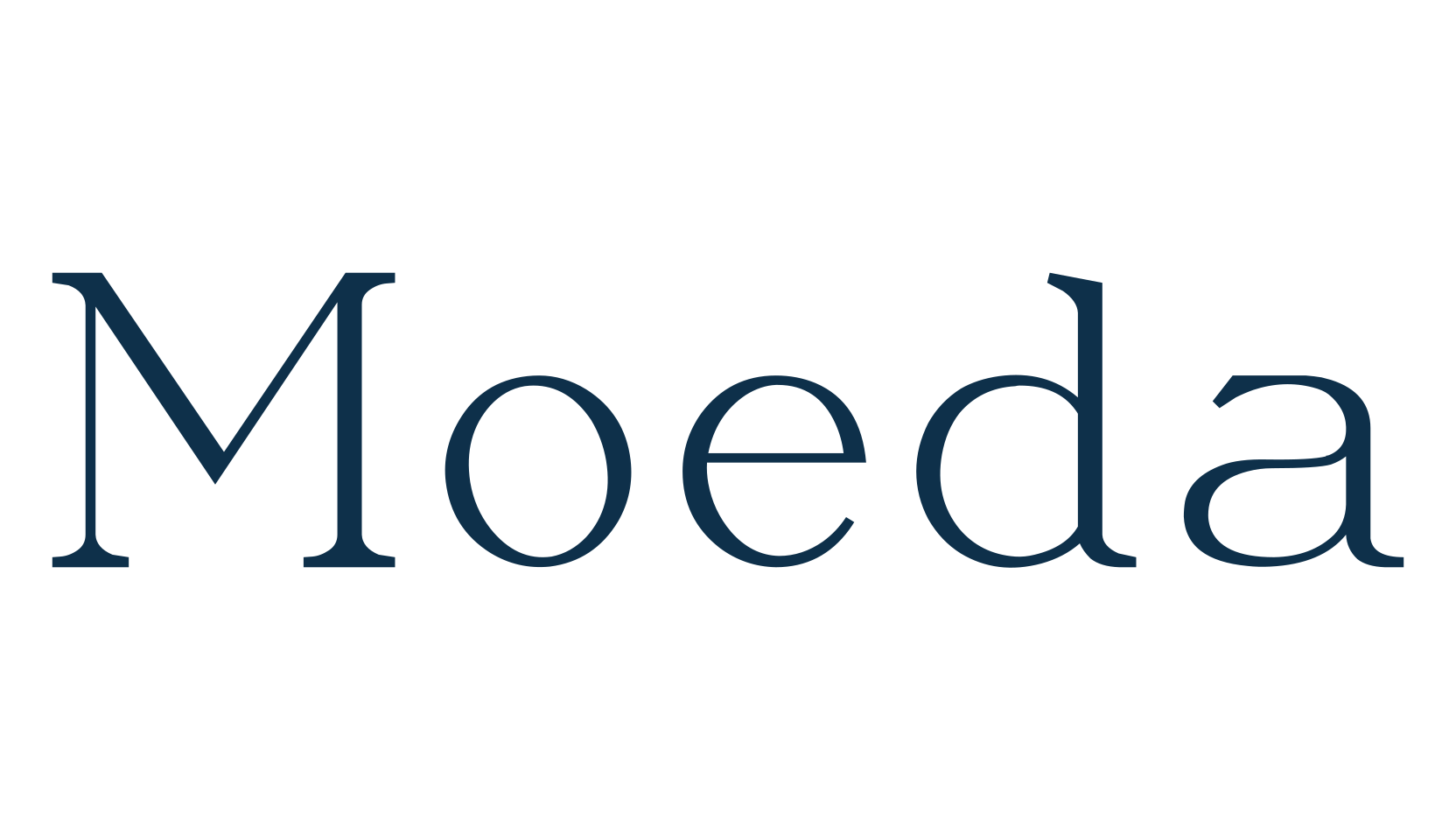 Moeda, serif font preview