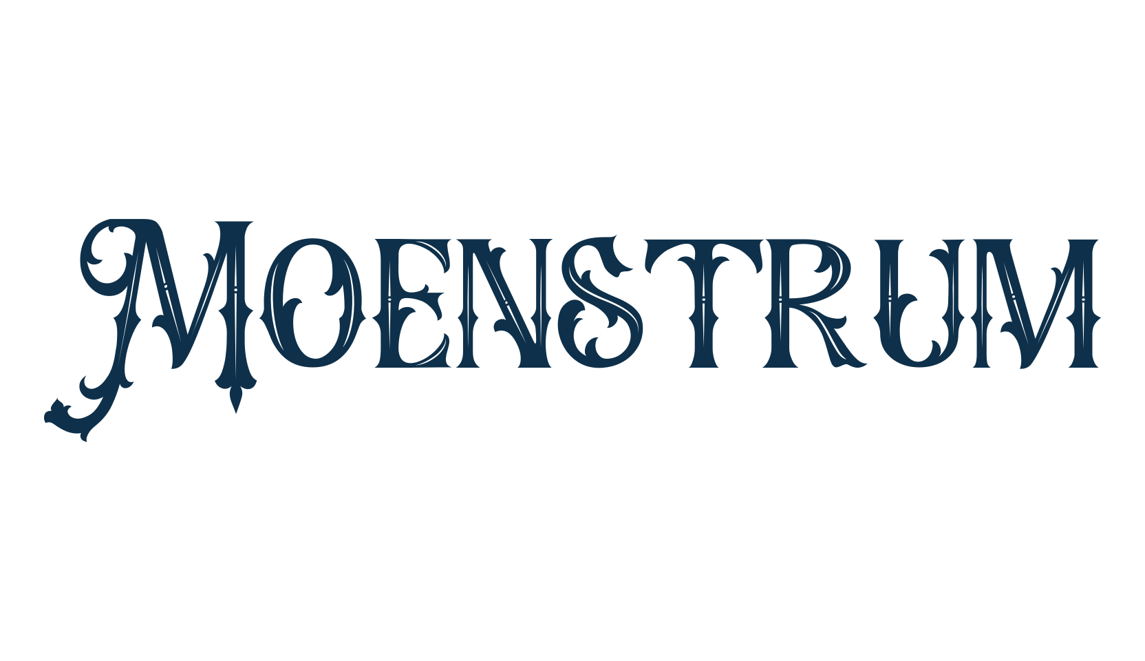 Moenstrum, retro font preview