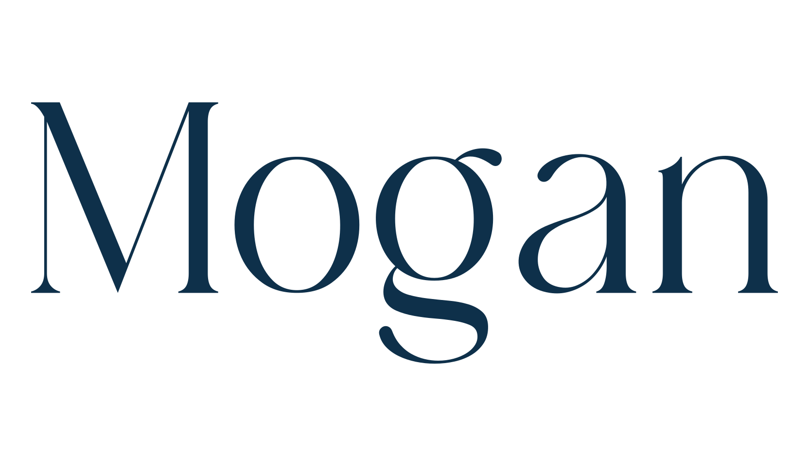 Mogan, serif font preview
