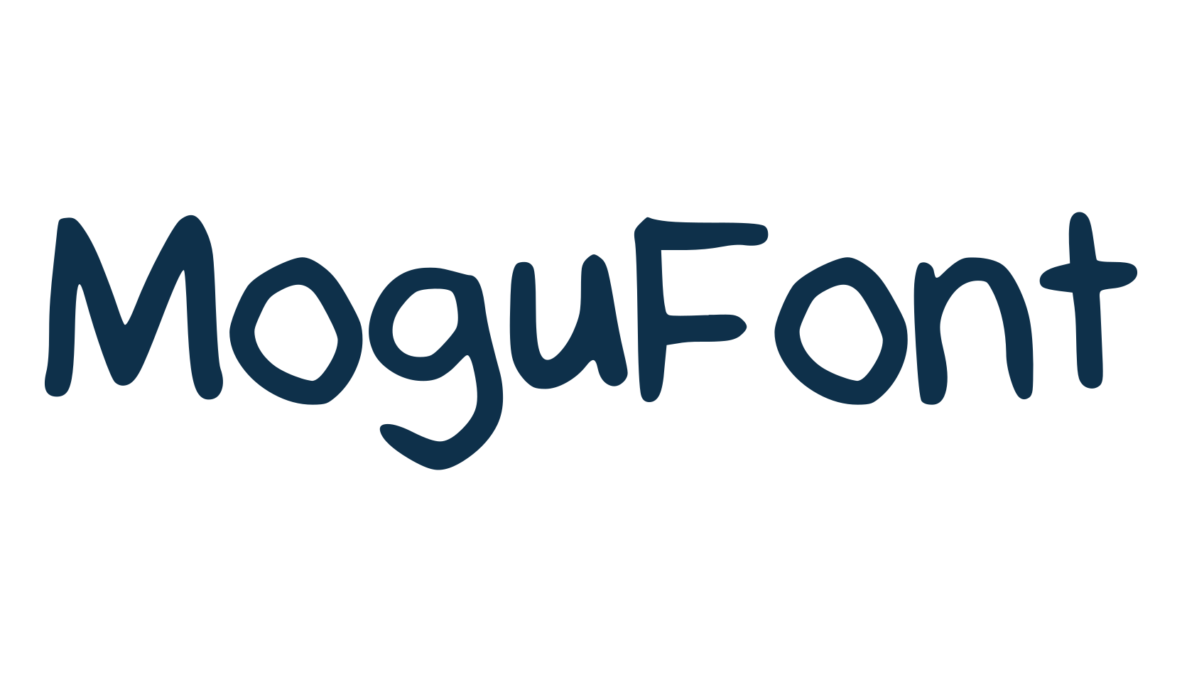 MoguFont, script handwritten fancy decorative calligraphy font preview